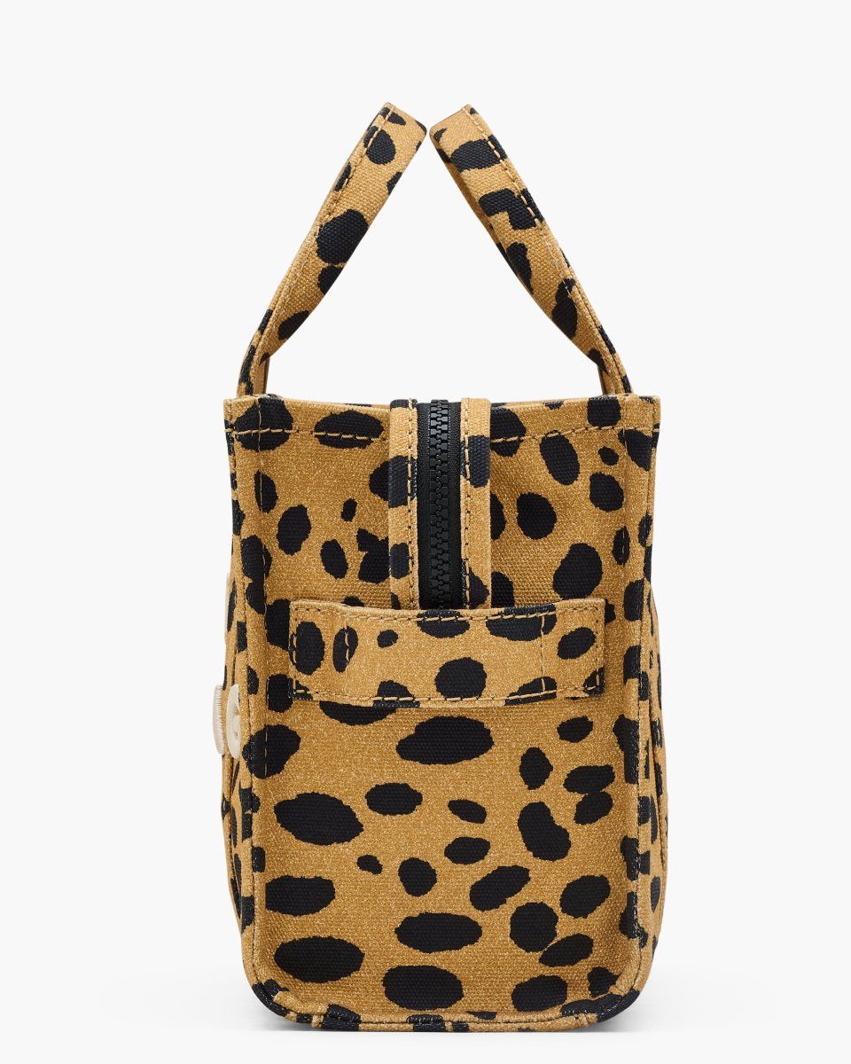 Marc Jacobs The Cheetah Canvas Small Tote Bag Black Multicolor | EGIZPU326