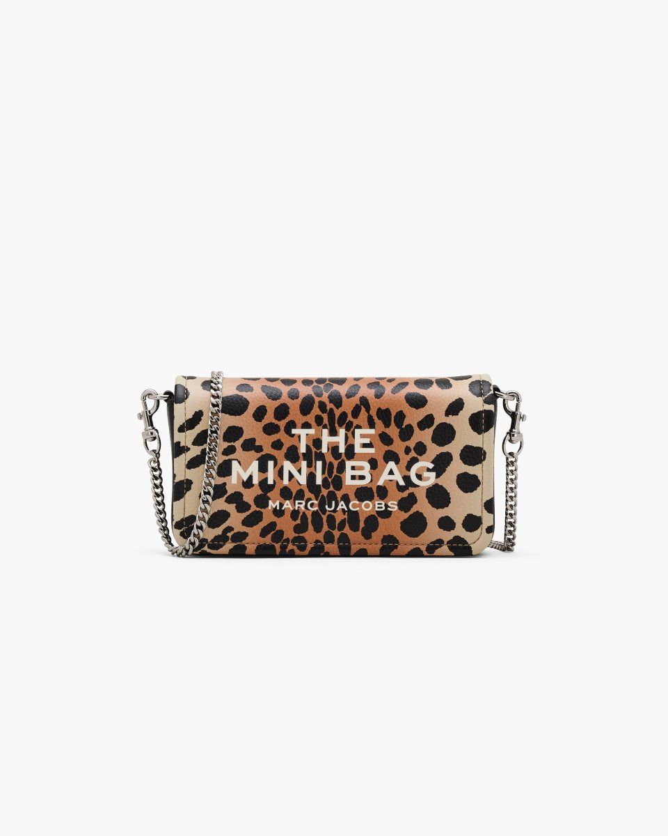 Marc Jacobs The Cheetah Chain Mini Bag Black Multicolor | FCOTZL962