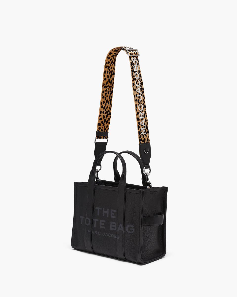 Marc Jacobs The Cheetah Embroidered Logo Strap Black Multicolor | SGQJLO718