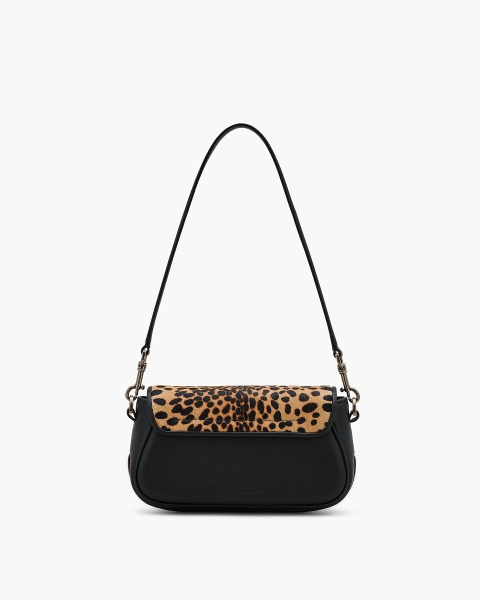 Marc Jacobs The Cheetah Haircalf Clover Shoulder Bag Black Multicolor | XJTYVA395