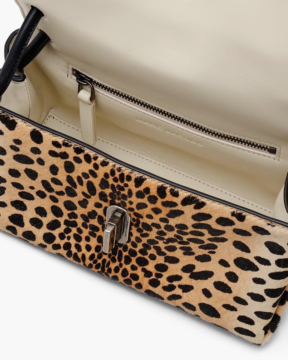 Marc Jacobs The Cheetah Haircalf Mini Dual Bag Black Multicolor | KPXBZN749