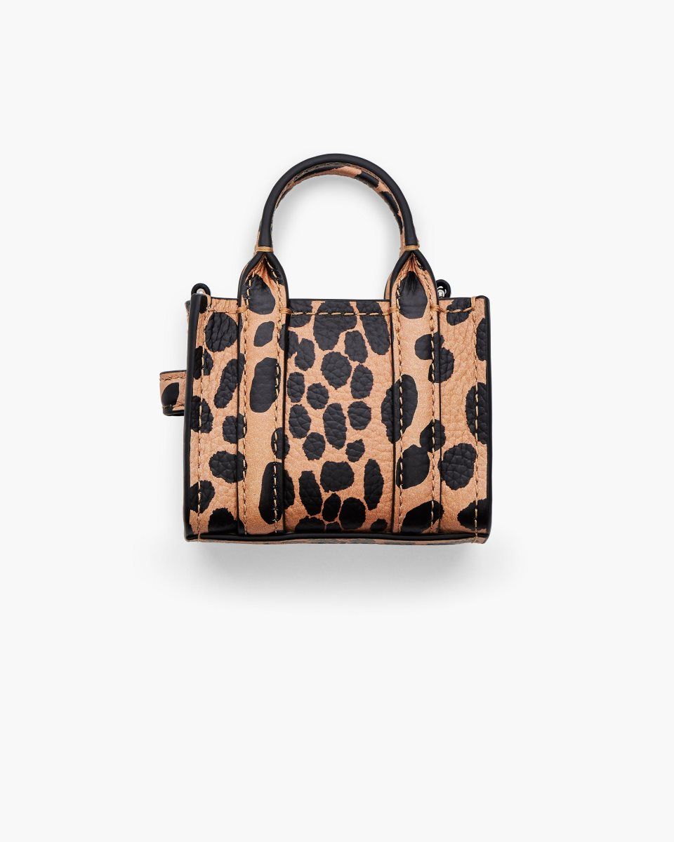 Marc Jacobs The Cheetah Nano Tote Charm Black Multicolor | VMSXKT869