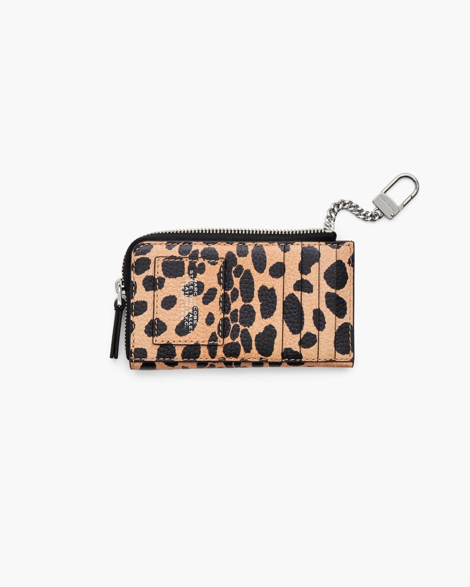 Marc Jacobs The Cheetah Top Zip Multi Wallet Black Multicolor | ZJEQLM619