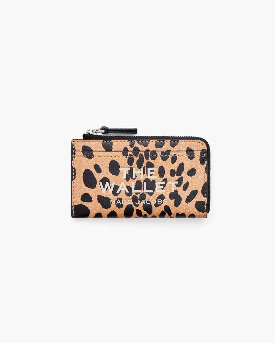 Marc Jacobs The Cheetah Top Zip Multi Wallet Black Multicolor | ZJEQLM619