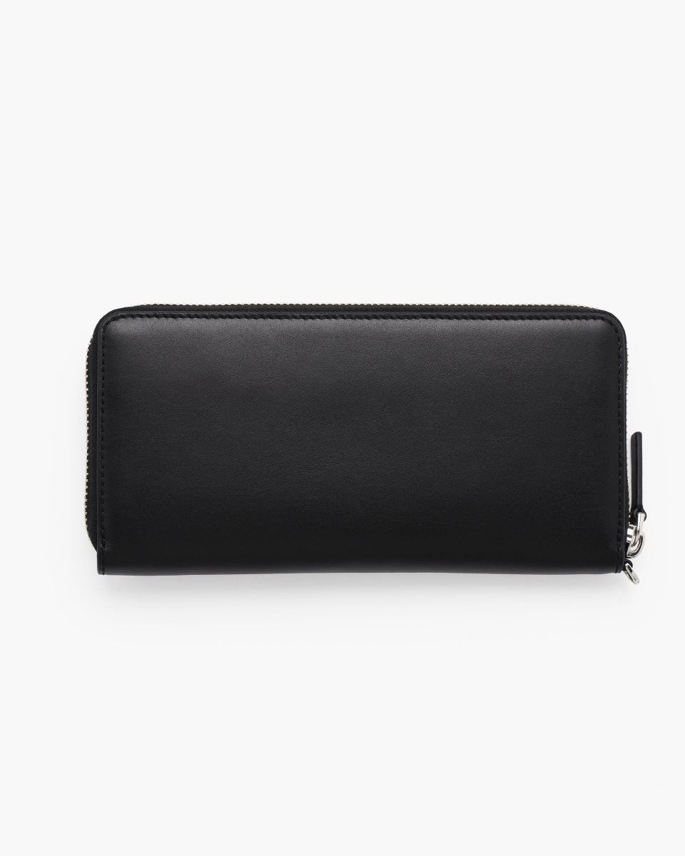 Marc Jacobs The Covered J Marc Continental Wallet Black | JMVHQY153