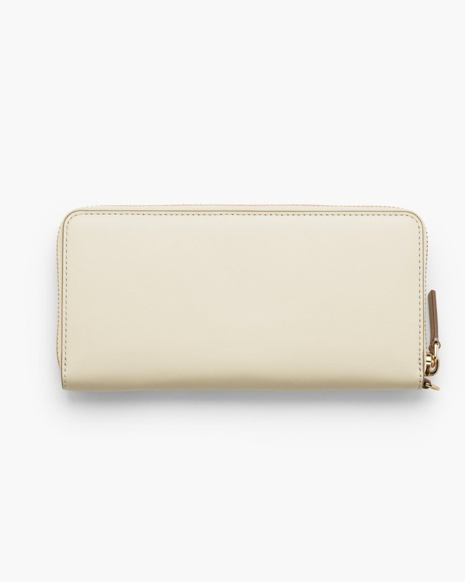 Marc Jacobs The Covered J Marc Continental Wallet White | UWAZRH160