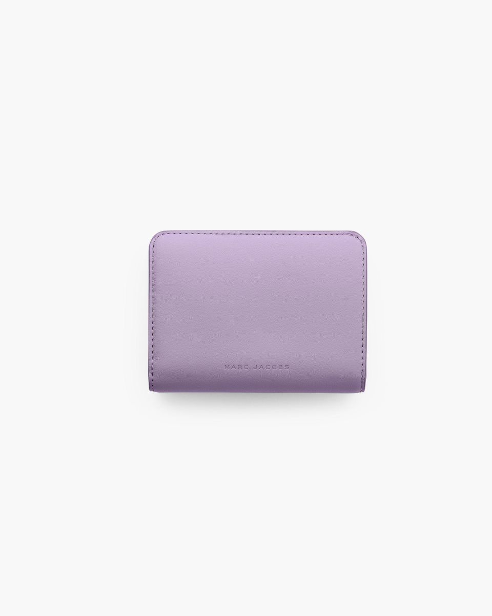 Marc Jacobs The Covered J Marc Mini Compact Wallet Purple | BPADHU893