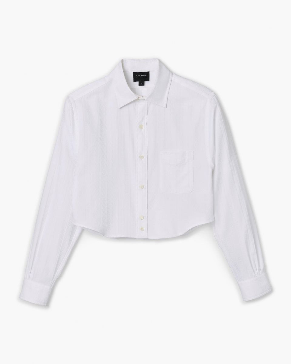 Marc Jacobs The Cropped Femme Shirt White | FBDQAM819