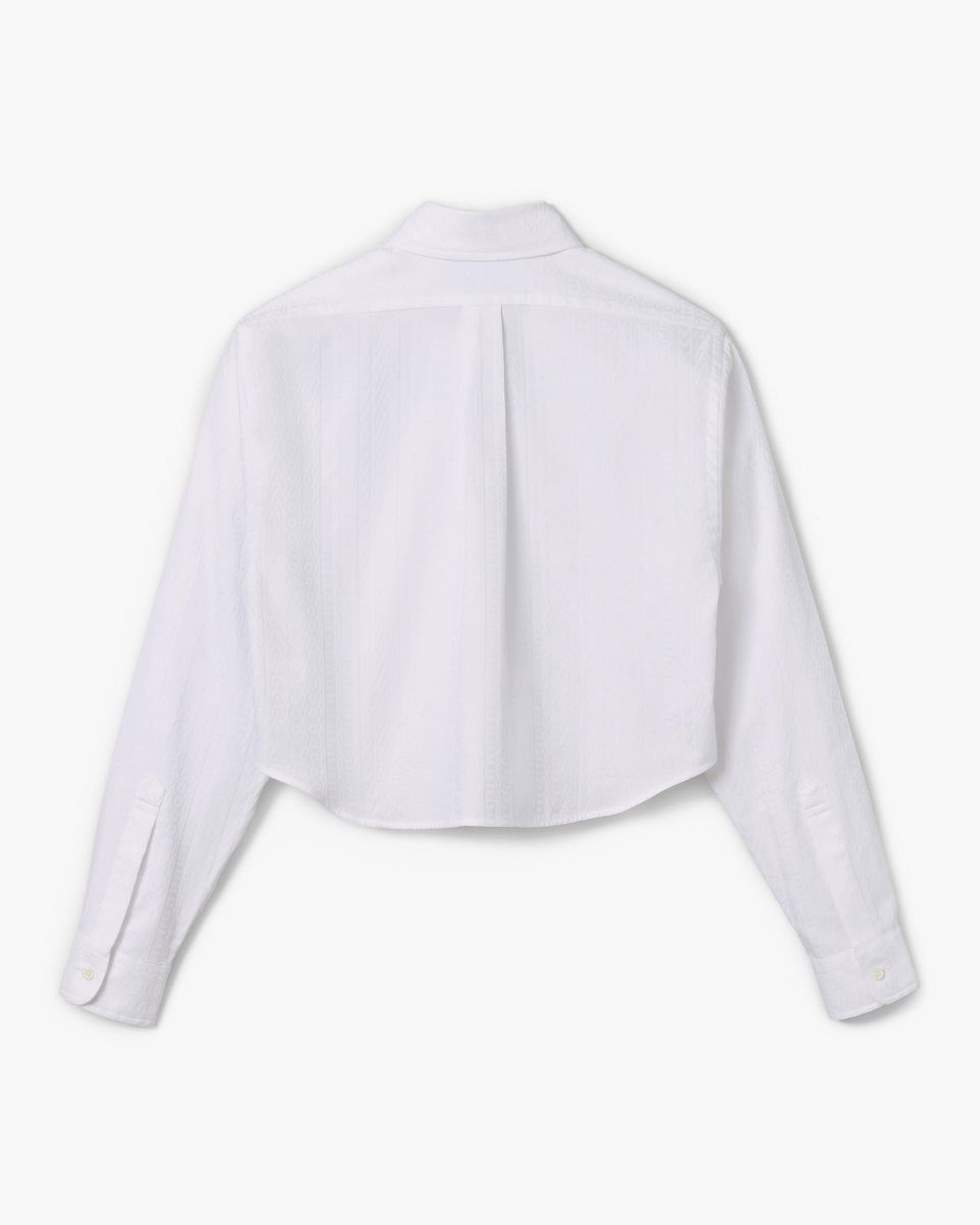 Marc Jacobs The Cropped Femme Shirt White | FBDQAM819