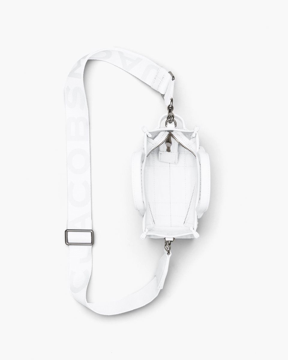 Marc Jacobs The Crystal Canvas Crossbody Tote Bag White | POXRMJ924