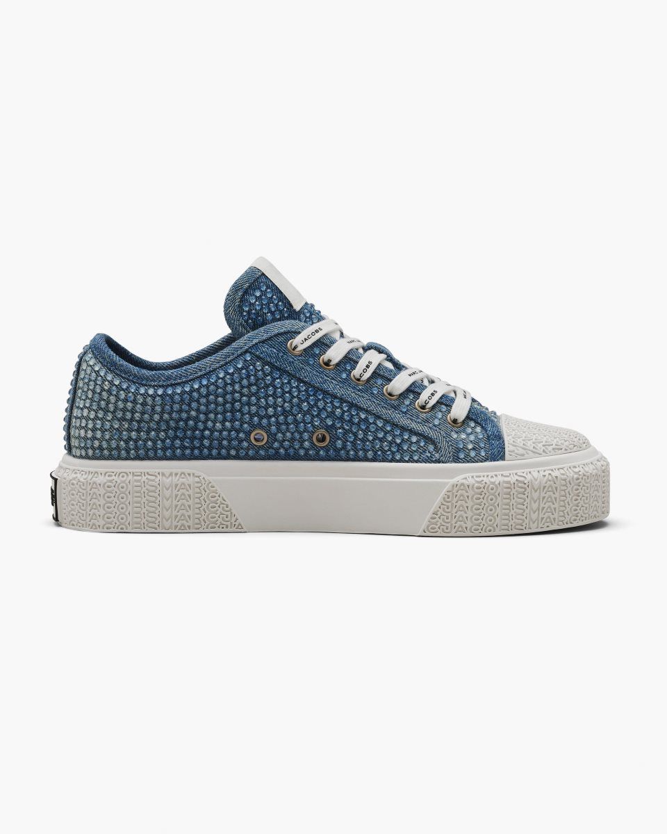 Marc Jacobs The Crystal Denim Sneaker Light Blue | AIOBRG217