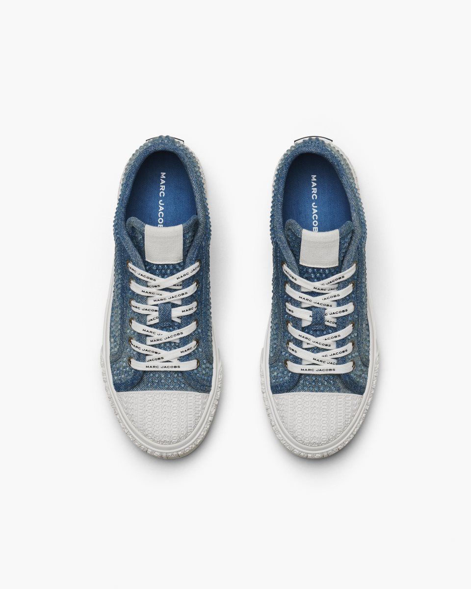 Marc Jacobs The Crystal Denim Sneaker Light Blue | AIOBRG217