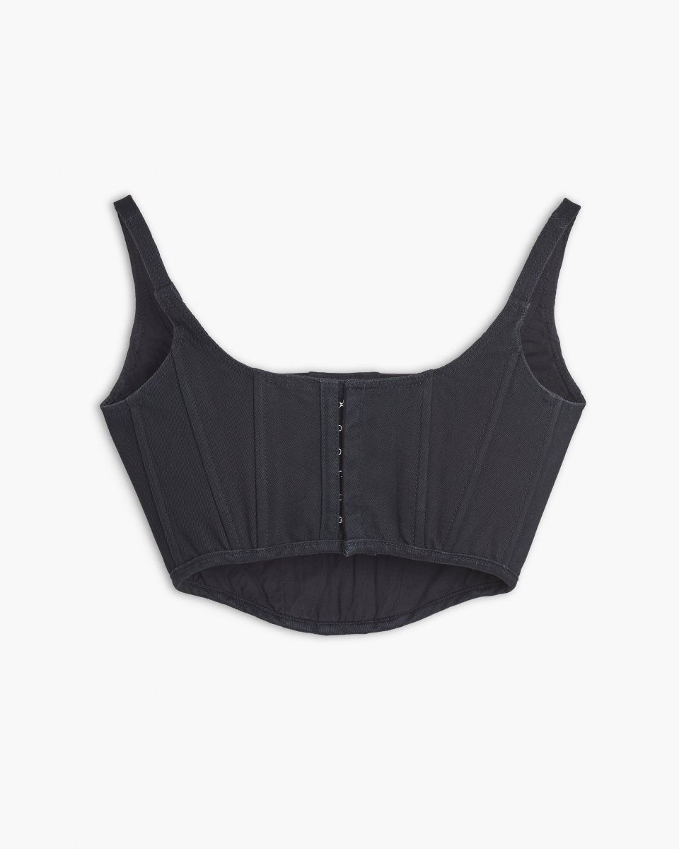 Marc Jacobs The Denim Bustier Black | MILDSY104