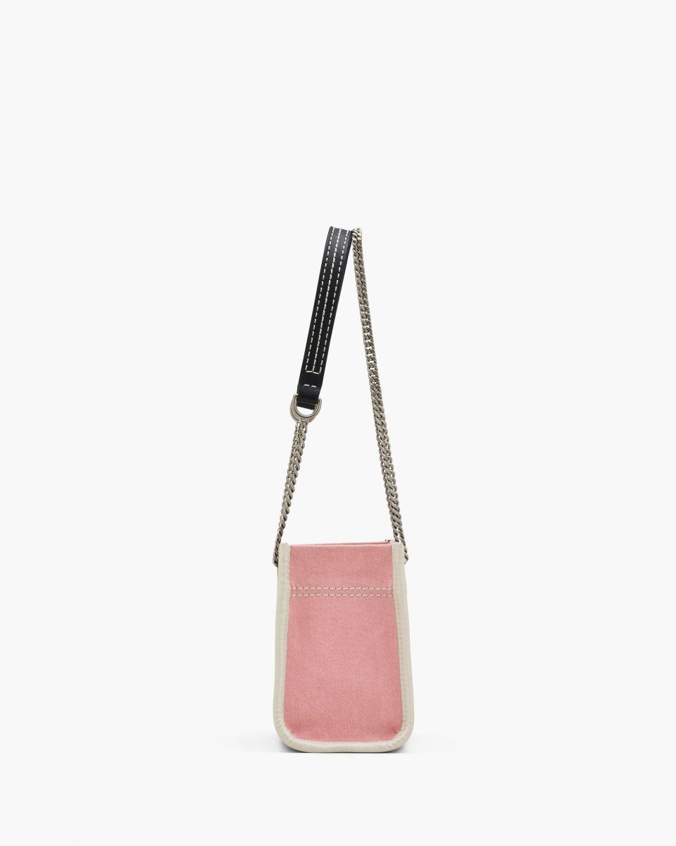 Marc Jacobs The Denim Chain Crossbody Tote Bag Pink | BGWZHV248