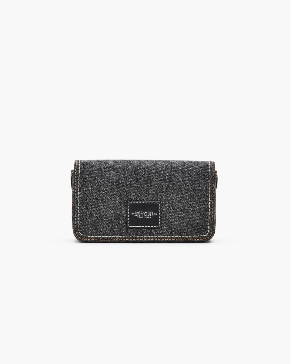 Marc Jacobs The Denim Chain Mini Bag Black Wash | XFRVZL143