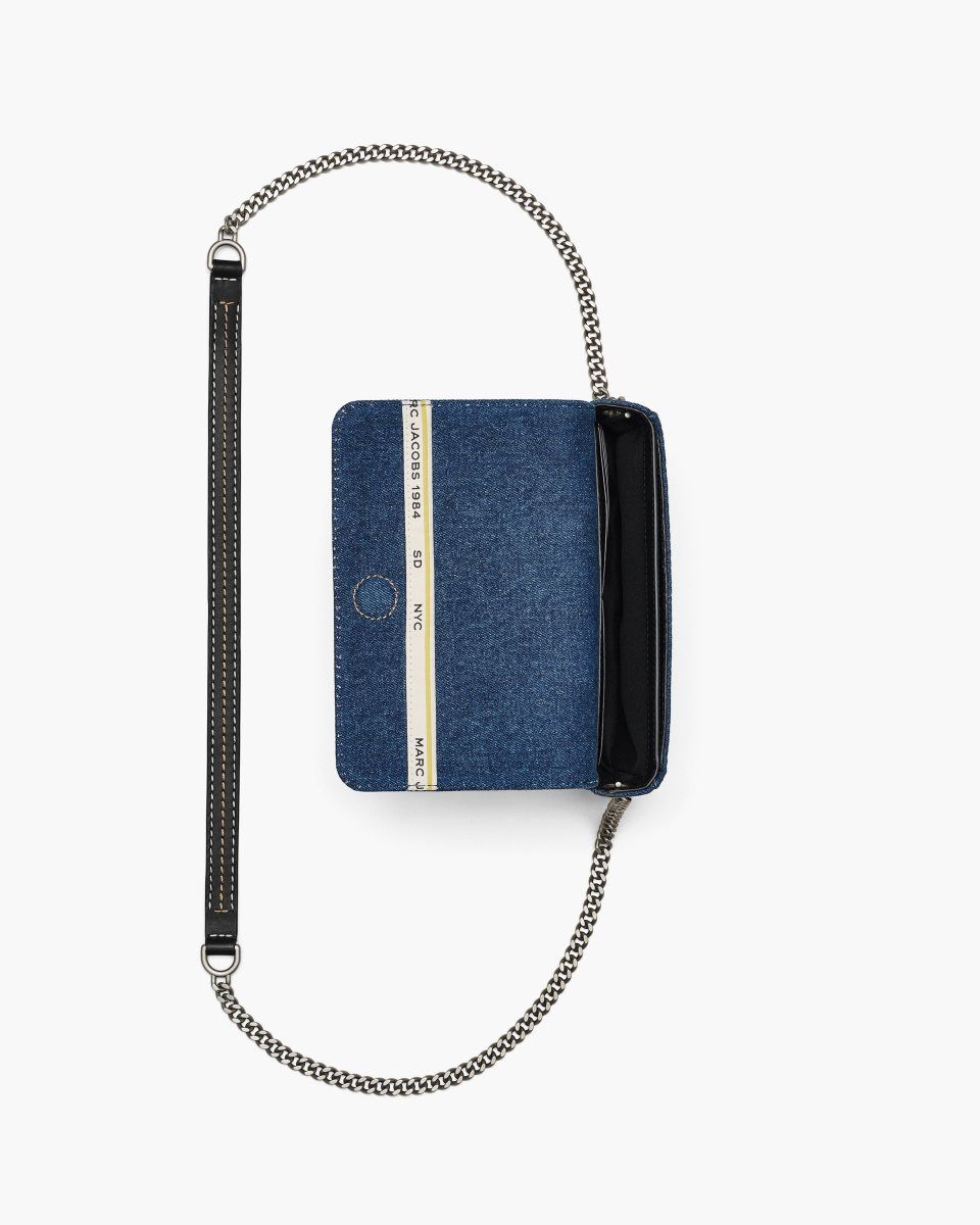 Marc Jacobs The Denim Chain Mini Bag Dark Wash | GNSMKV053