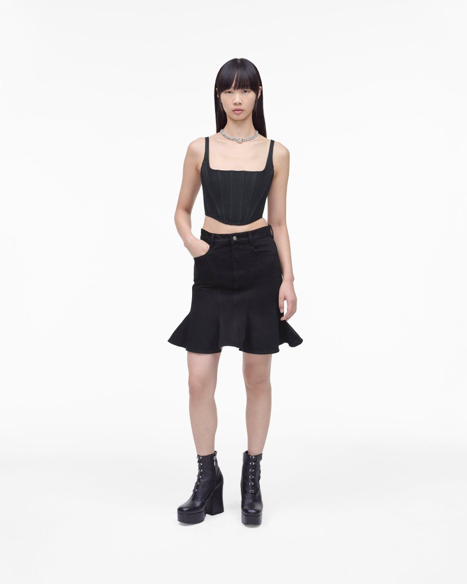 Marc Jacobs The Fluted Mini Skirt Black | ENQYIJ580