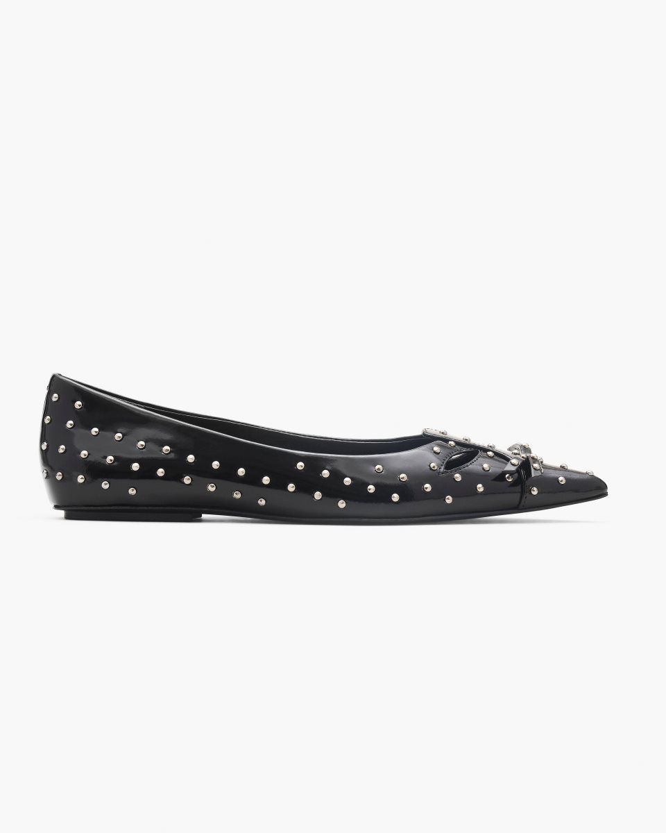 Marc Jacobs The Glam Studs Kat Ballerina Black | RZEYGQ176