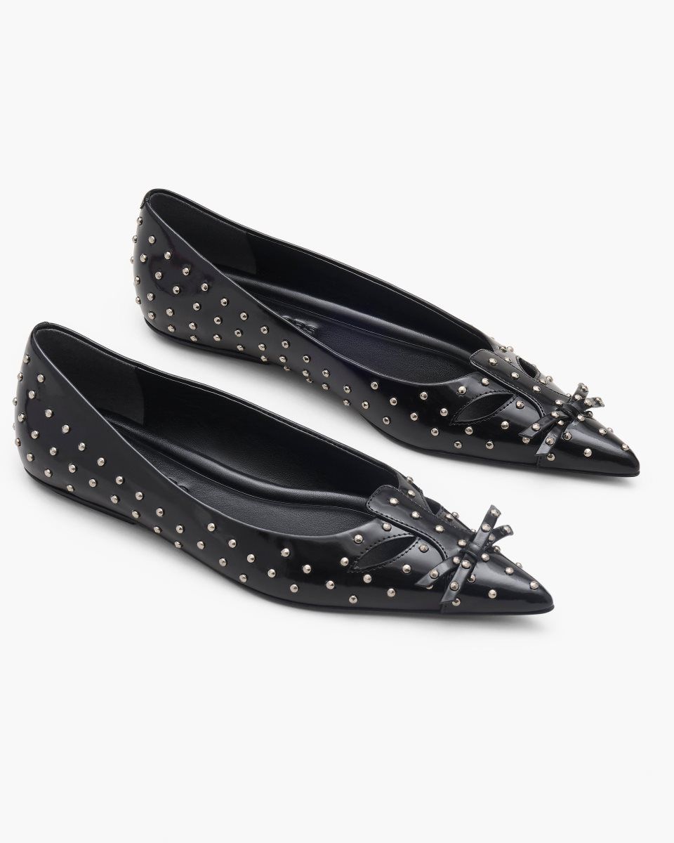 Marc Jacobs The Glam Studs Kat Ballerina Black | RZEYGQ176