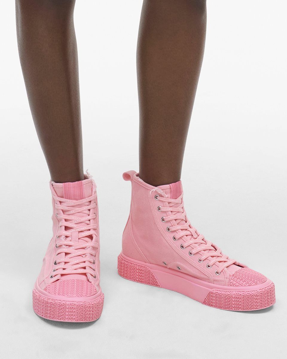 Marc Jacobs The High Top Sneaker Pink | IQGNOC087