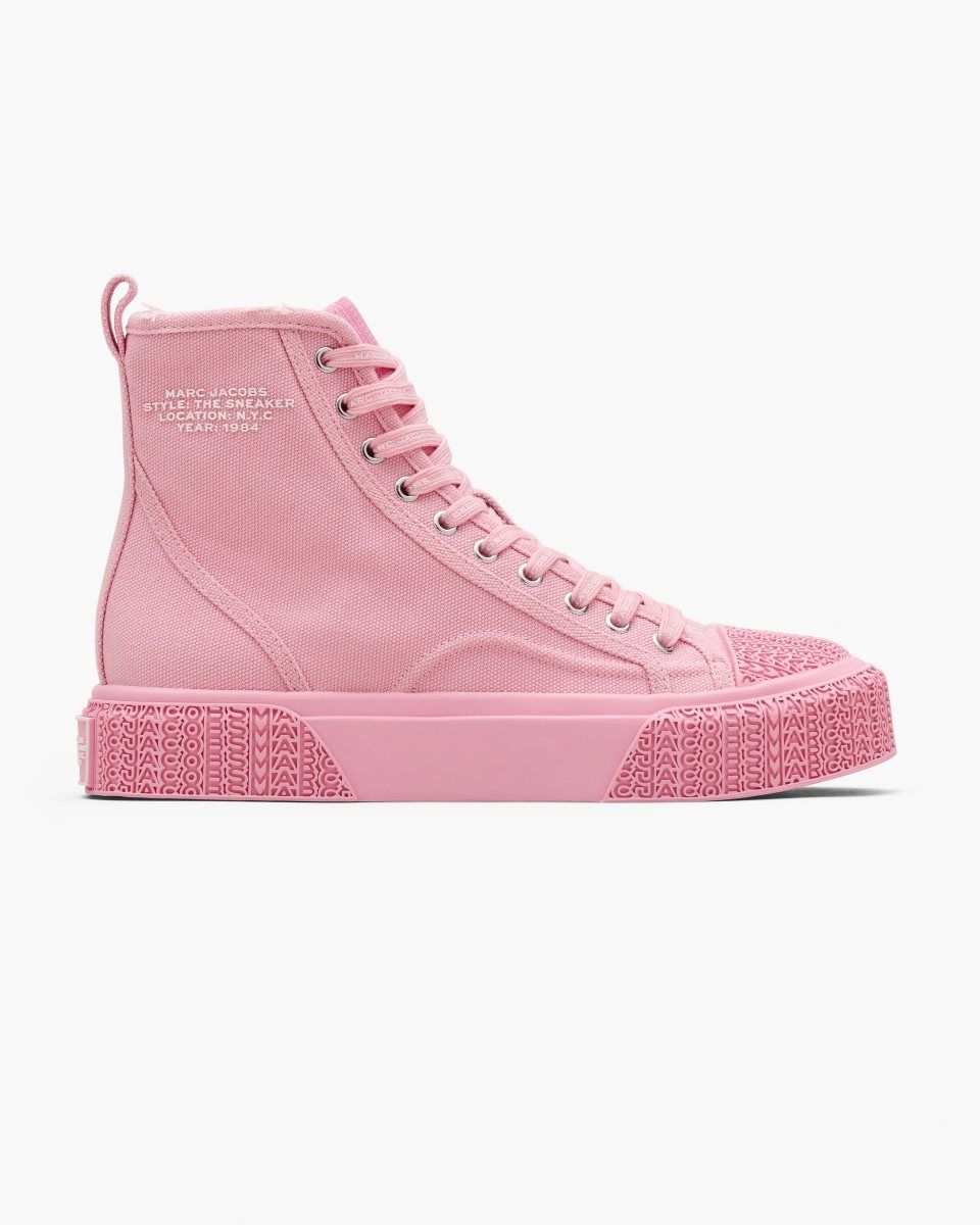 Marc Jacobs The High Top Sneaker Pink | IQGNOC087