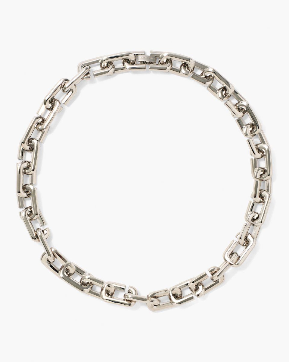 Marc Jacobs The J Marc Chain Link Necklace Silver | SEDVQB631