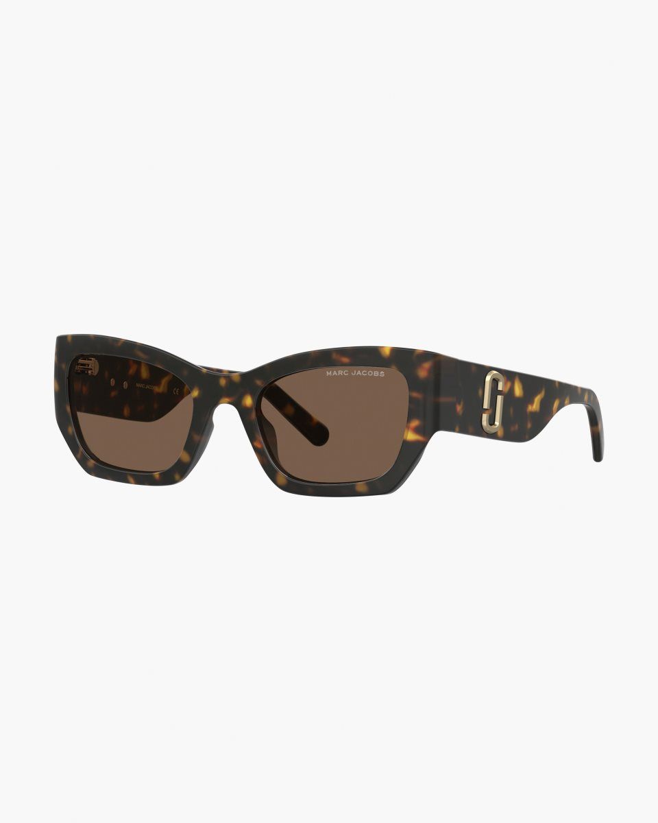 Marc Jacobs The J Marc Square Cat Eye Sunglasses Havana | TSQULF082