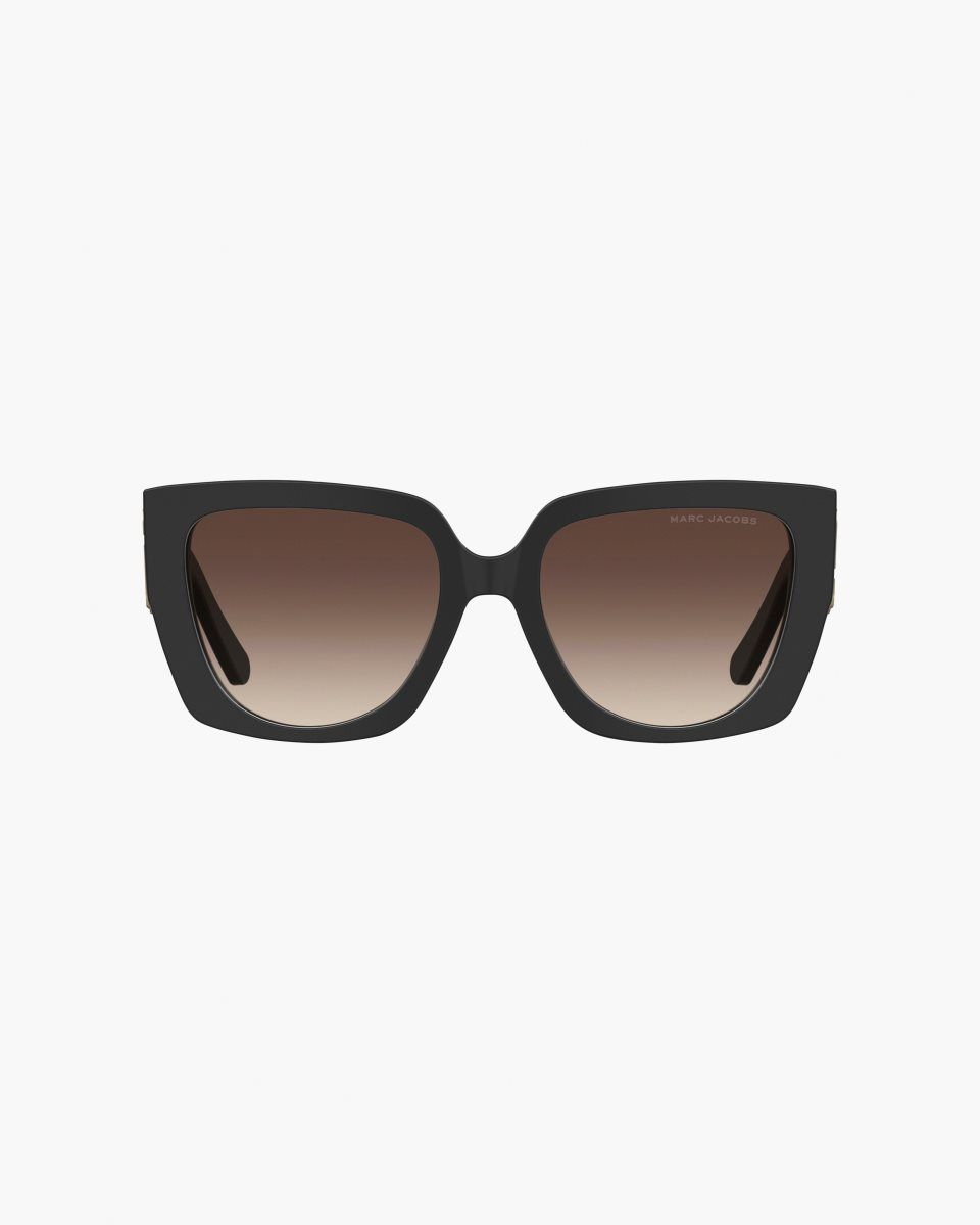 Marc Jacobs The J Marc Square Cutout Sunglasses Black | BADYIZ879