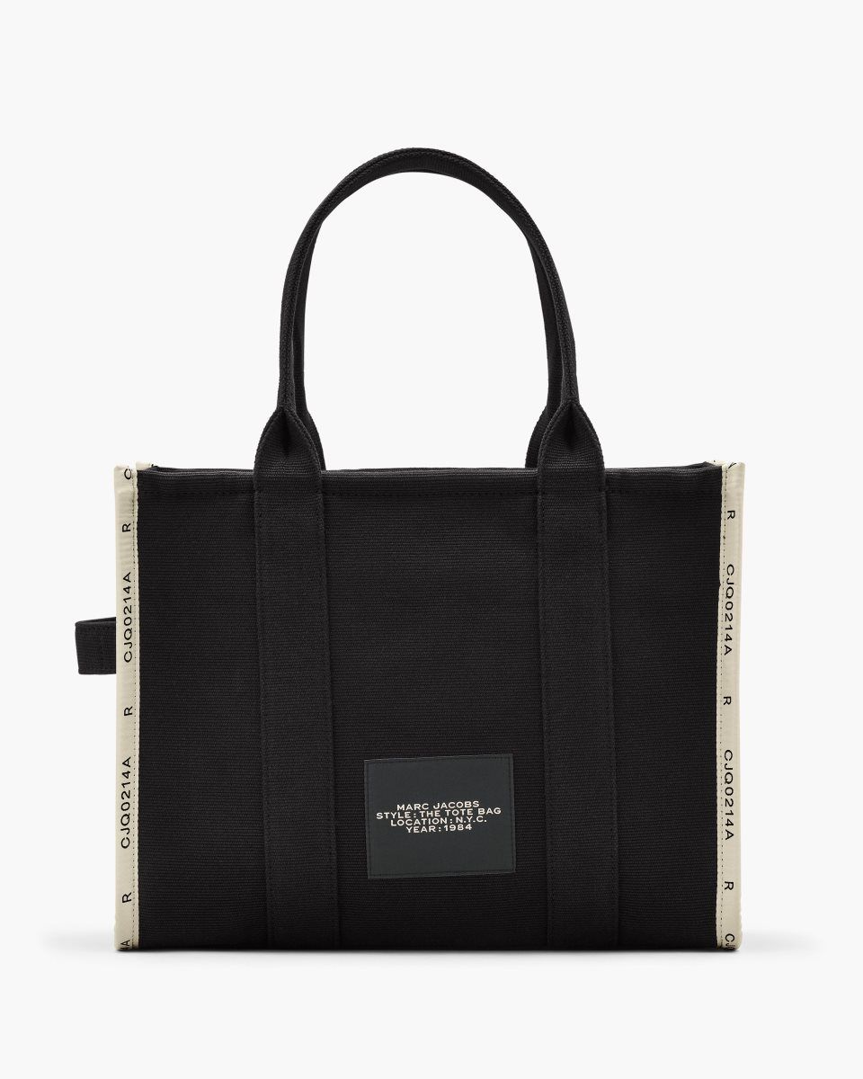 Marc Jacobs The Jacquard Large Tote Bag Black | VAGFYH019