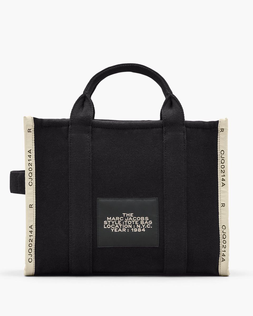 Marc Jacobs The Jacquard Medium Tote Bag Black | QZMKSN125