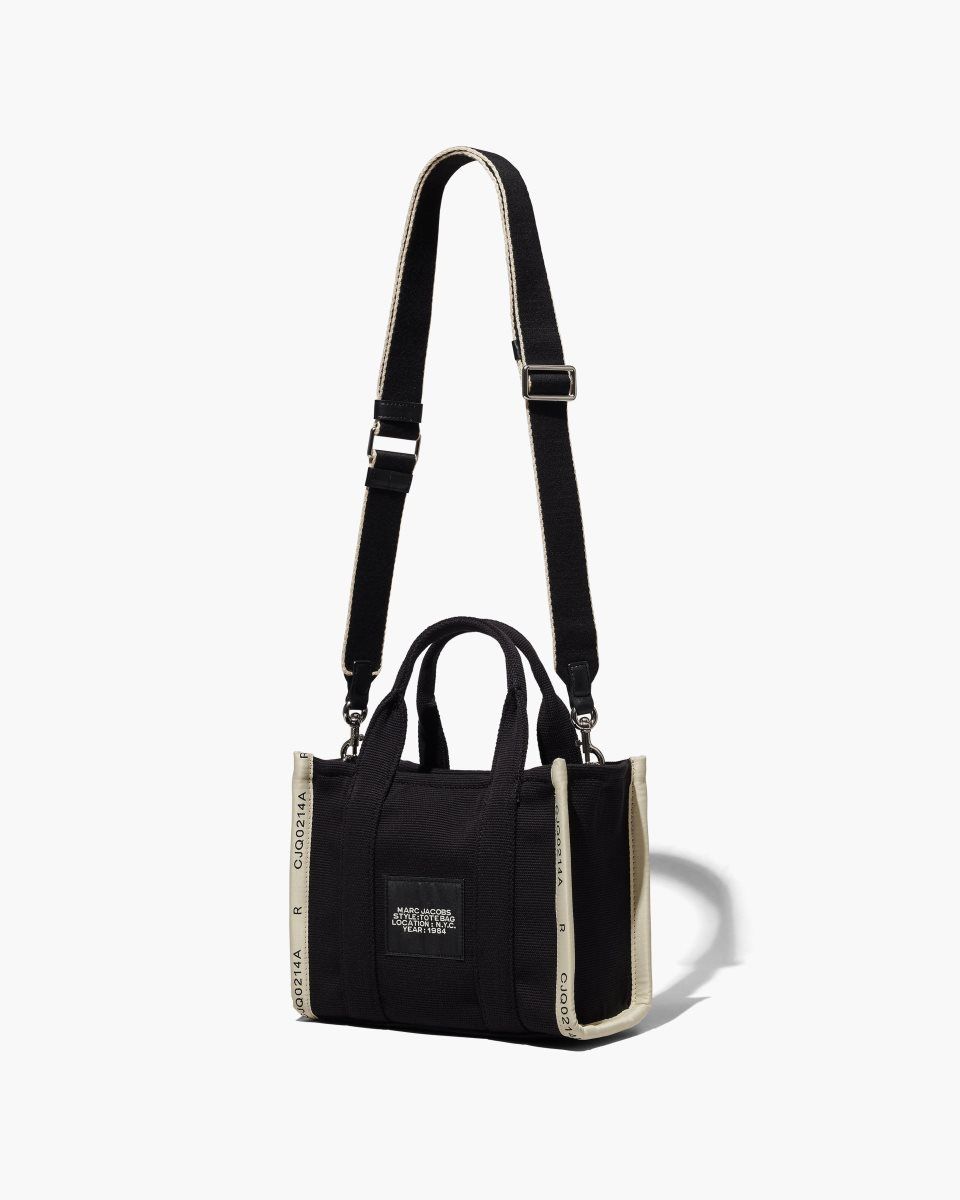 Marc Jacobs The Jacquard Small Tote Bag Black | ZPLQWD174