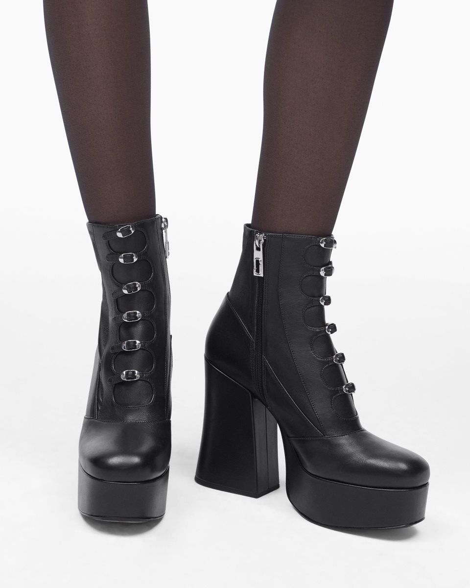 Marc Jacobs The Kiki Stretch Ankle Boot Black | VRDGZF729