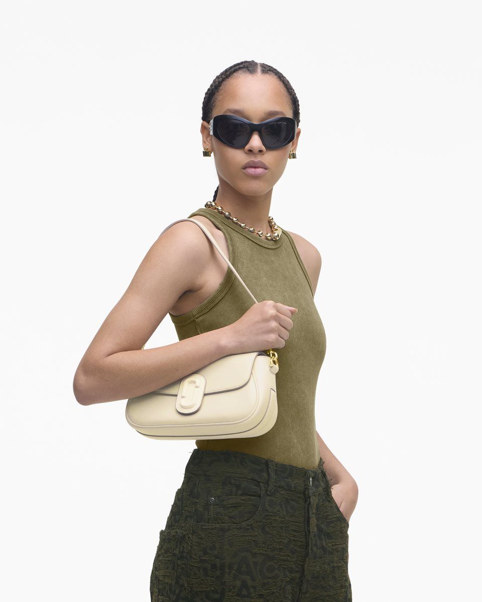 Marc Jacobs The Large Clover Shoulder Bag White | MJPTCG159