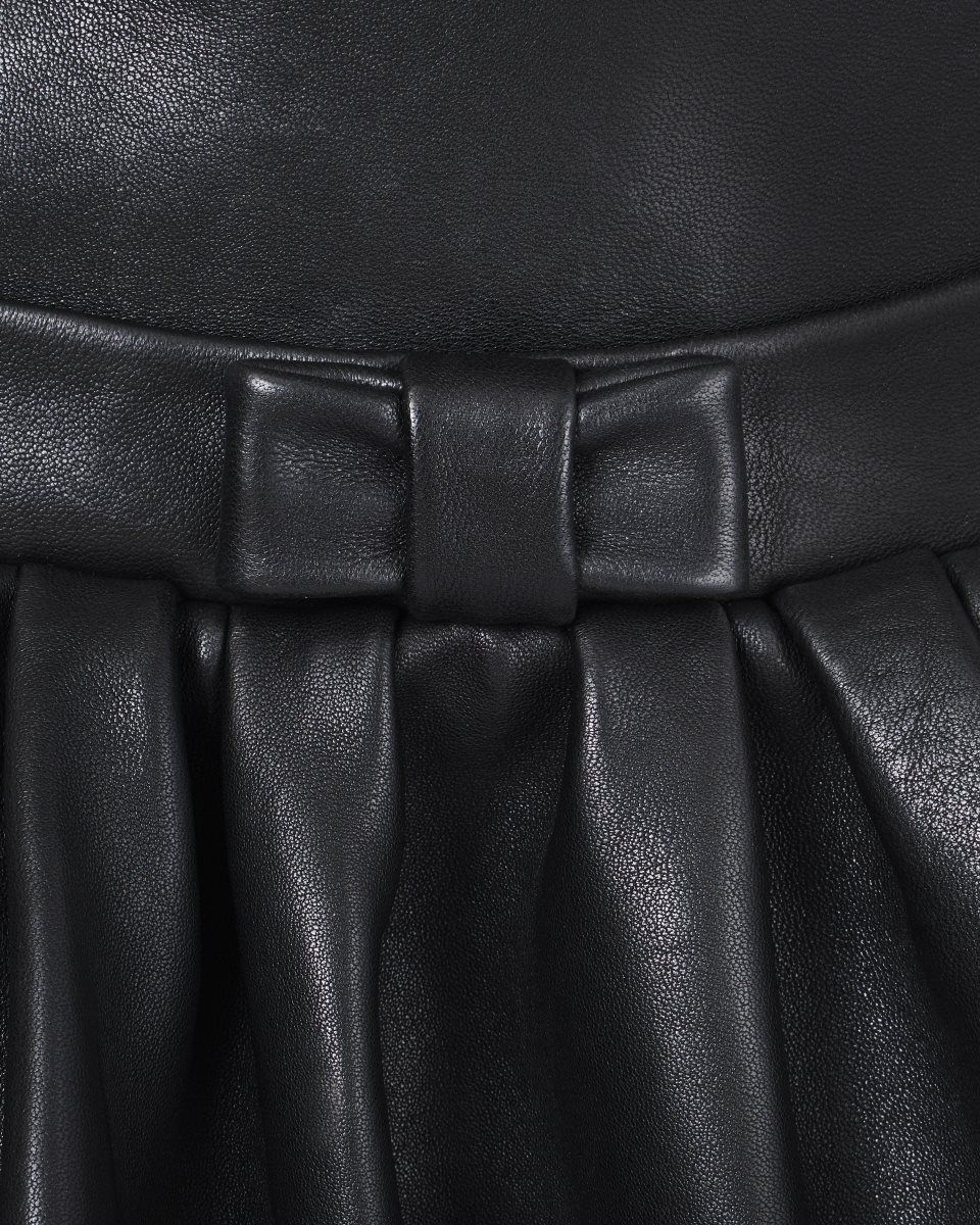 Marc Jacobs The Leather Bubble Dress Black | COBEUA675