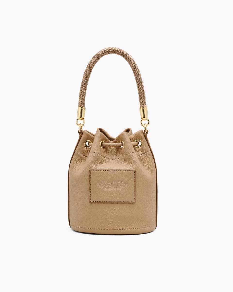 Marc Jacobs The Leather Bucket Bag Brown | ZKLPUW541