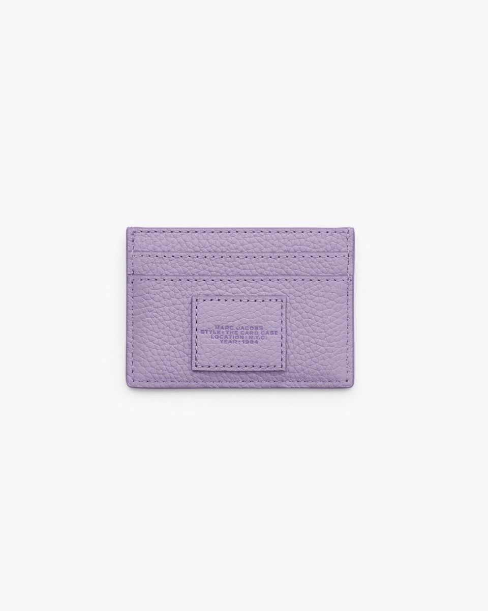 Marc Jacobs The Leather Card Case Purple | SUWDZE083