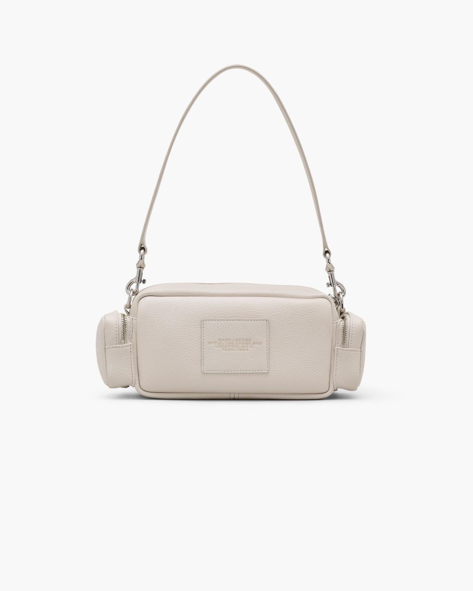 Marc Jacobs The Leather Cargo Bag Silver | JUZWFC503