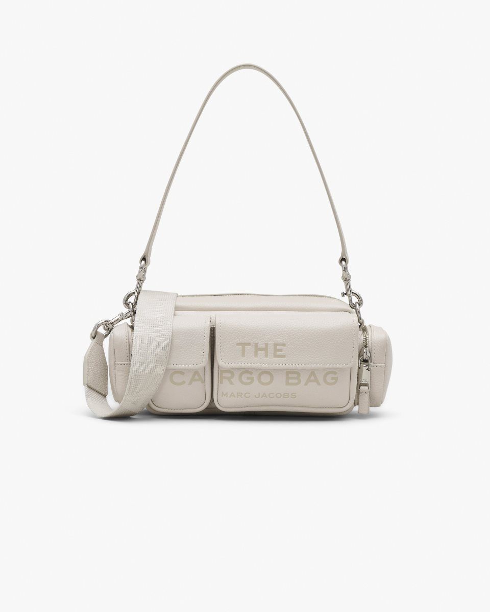 Marc Jacobs The Leather Cargo Bag Silver | JUZWFC503