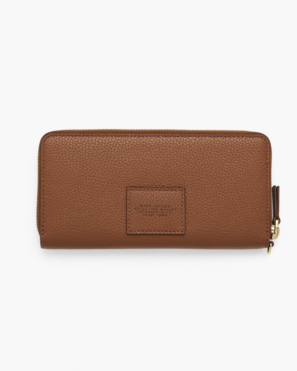 Marc Jacobs The Leather Continental Wallet Argan Oil | ACBZOM523