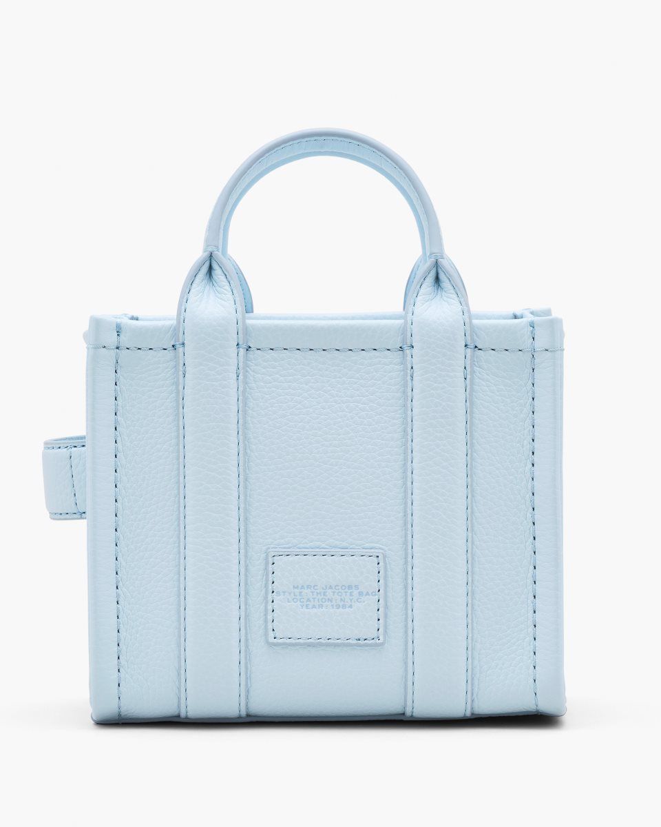 Marc Jacobs The Leather Crossbody Tote Bag Blue | FVDGBZ013