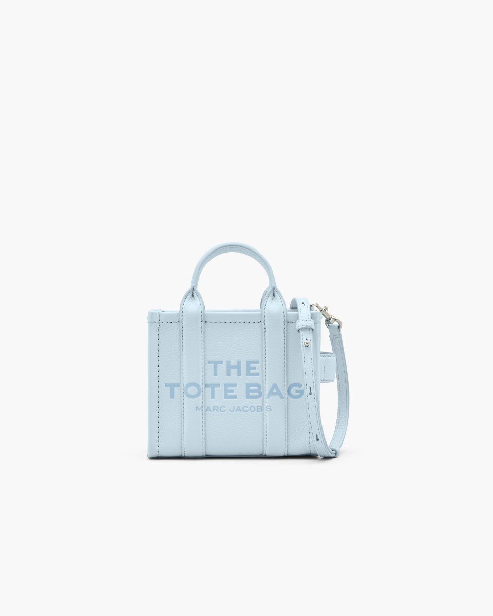 Marc Jacobs The Leather Crossbody Tote Bag Blue | FVDGBZ013