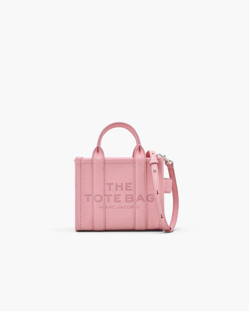 Marc Jacobs The Leather Crossbody Tote Bag Pink | MXSBVJ564