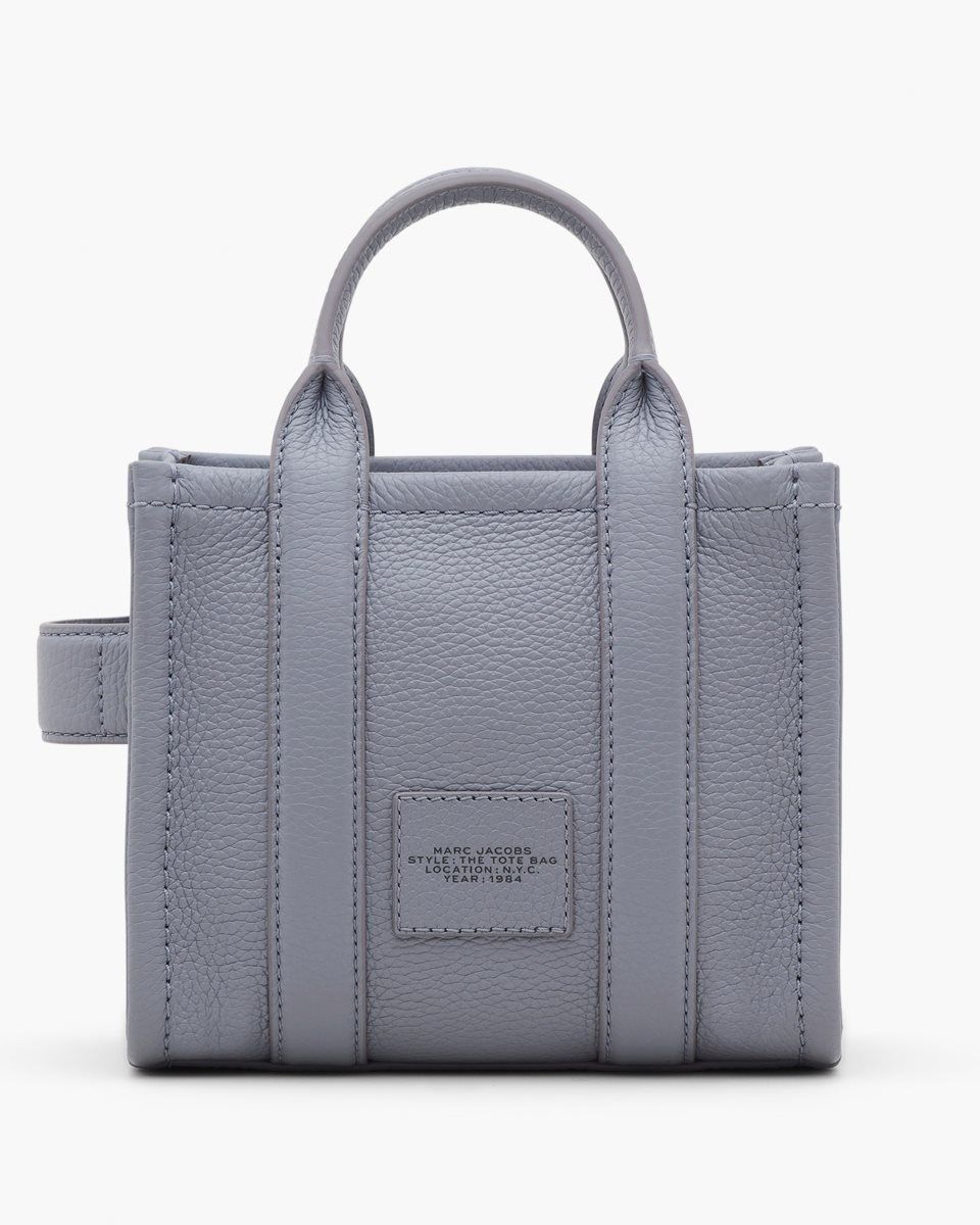 Marc Jacobs The Leather Crossbody Tote Bag Grey | VASXQT079