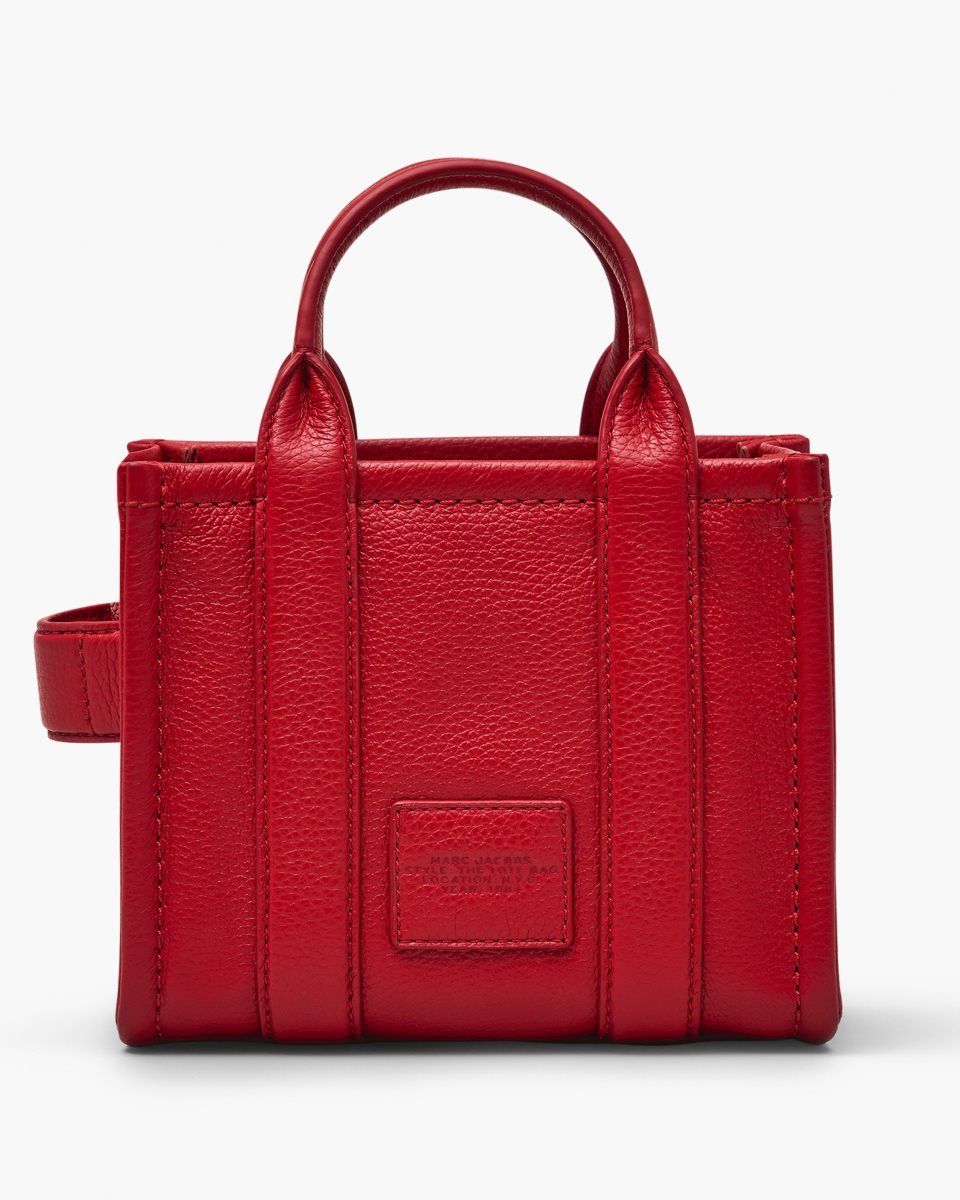 Marc Jacobs The Leather Crossbody Tote Bag Red | VMKOYI392