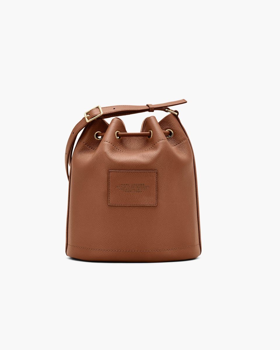 Marc Jacobs The Leather Large Bucket Bag Argan Oil | MAEXDL908