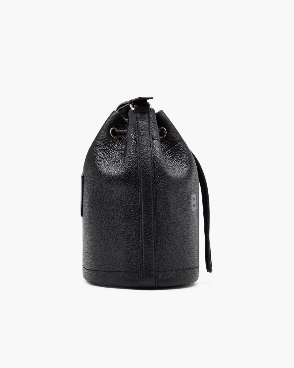 Marc Jacobs The Leather Large Bucket Bag Black | MWXODZ206