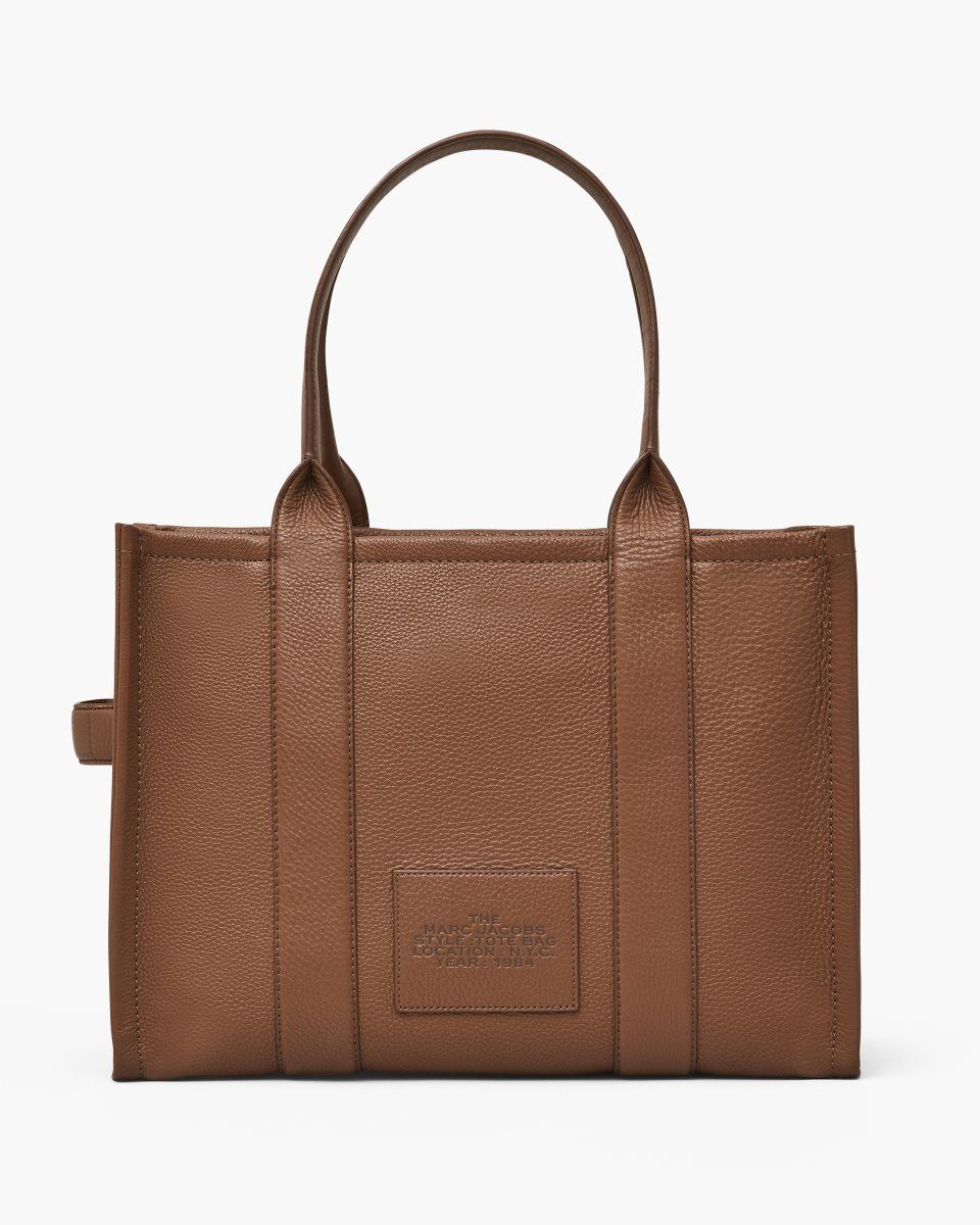 Marc Jacobs The Leather Large Tote Bag Argan Oil | WRXZYM135