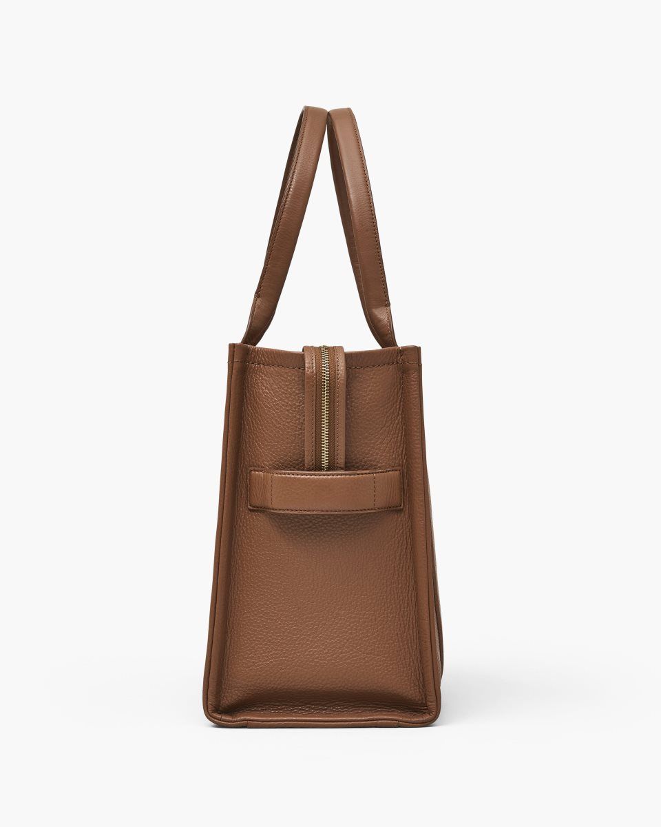 Marc Jacobs The Leather Large Tote Bag Argan Oil | WRXZYM135