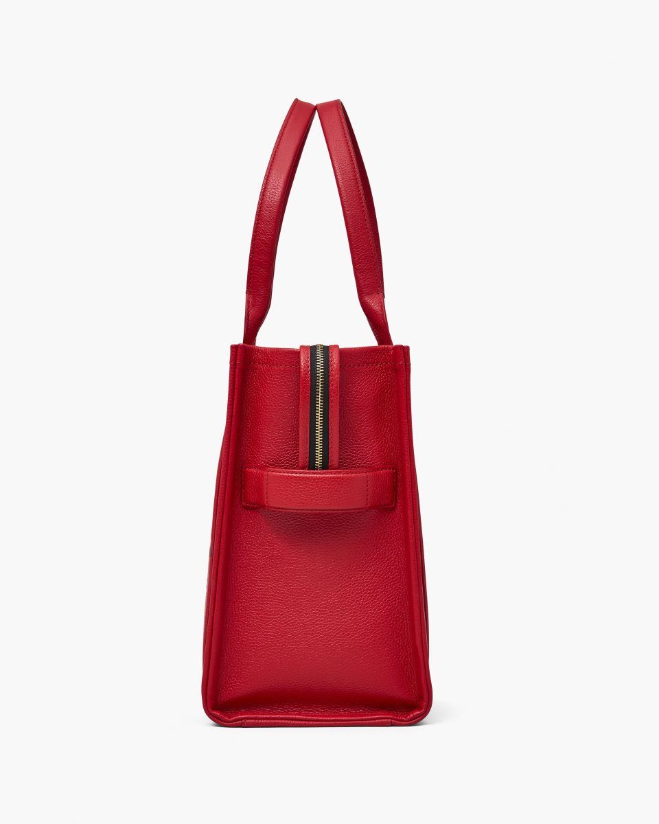 Marc Jacobs The Leather Large Tote Bag Red | KJQTZG178