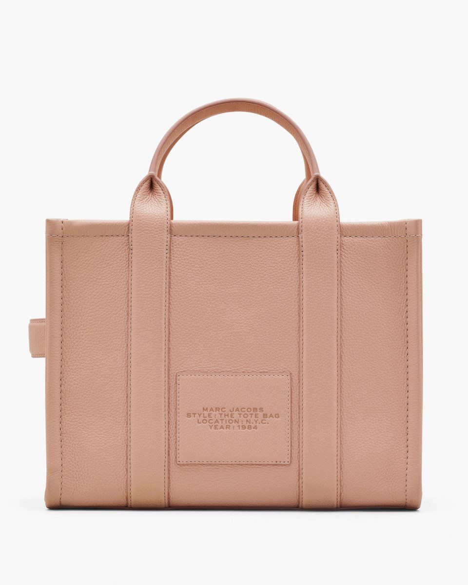 Marc Jacobs The Leather Medium Tote Bag Rose | IMDGUH461